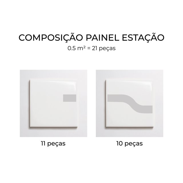 Azulejo Painel Estação - Cinza