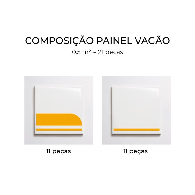 Azulejo Painel Vagão - Amarelo