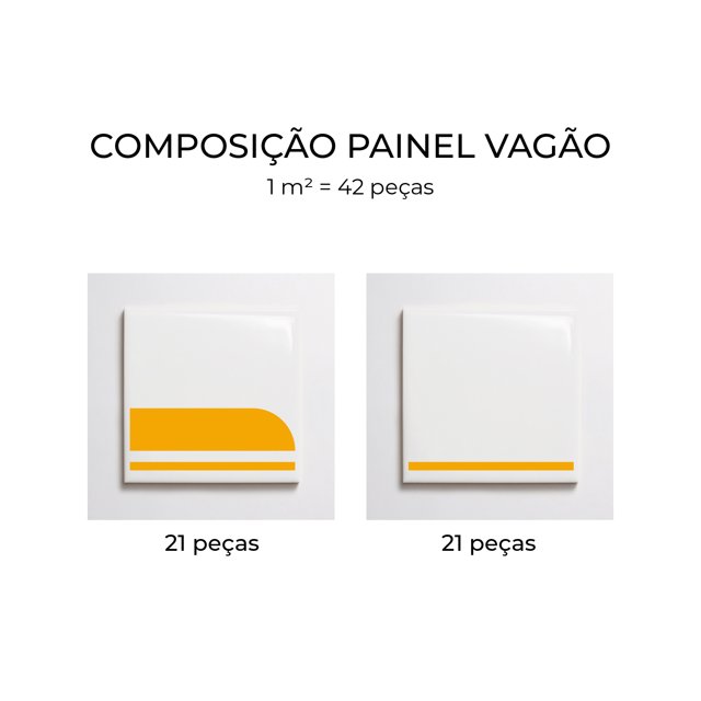 Azulejo Painel Vagão - Amarelo