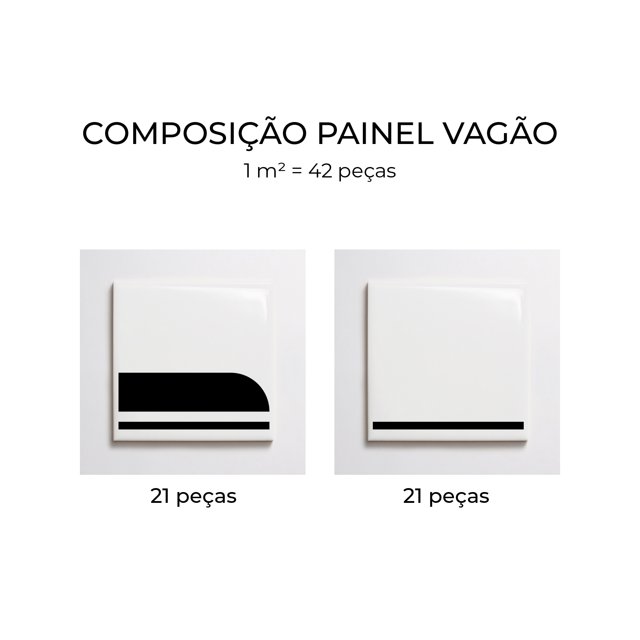 Azulejo Painel Vagão - Preto
