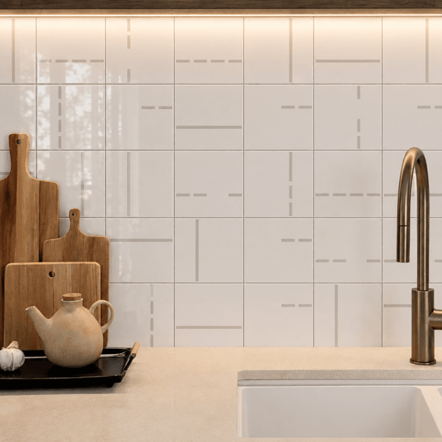 Azulejo Decor Lines 2 - Cinza