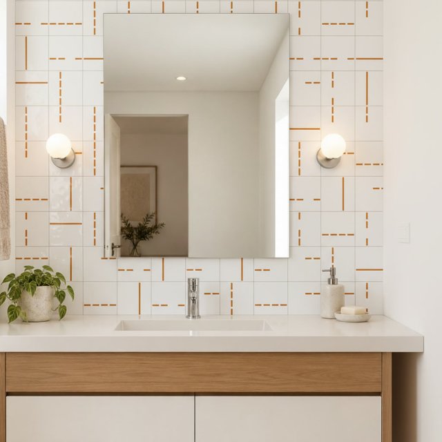 Azulejo Decor Lines 2 - Ocre