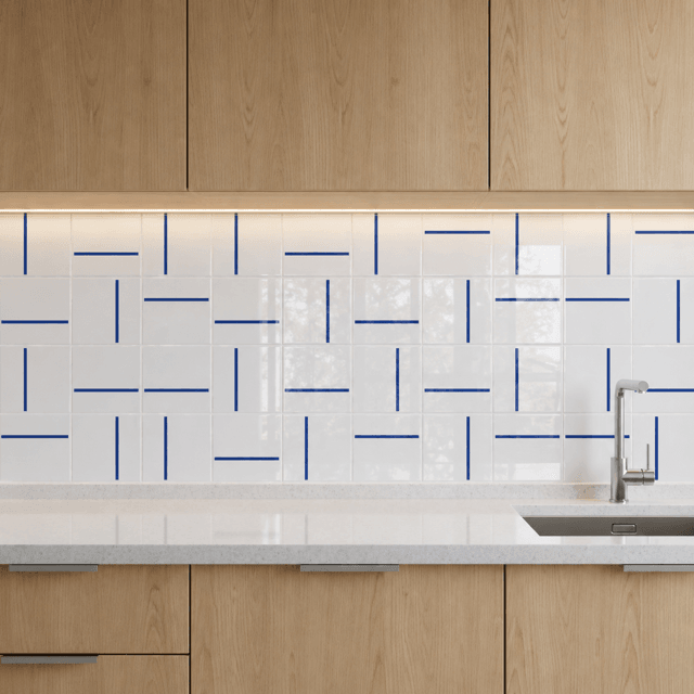 Azulejo Traço Decor Lines - Azul Bic