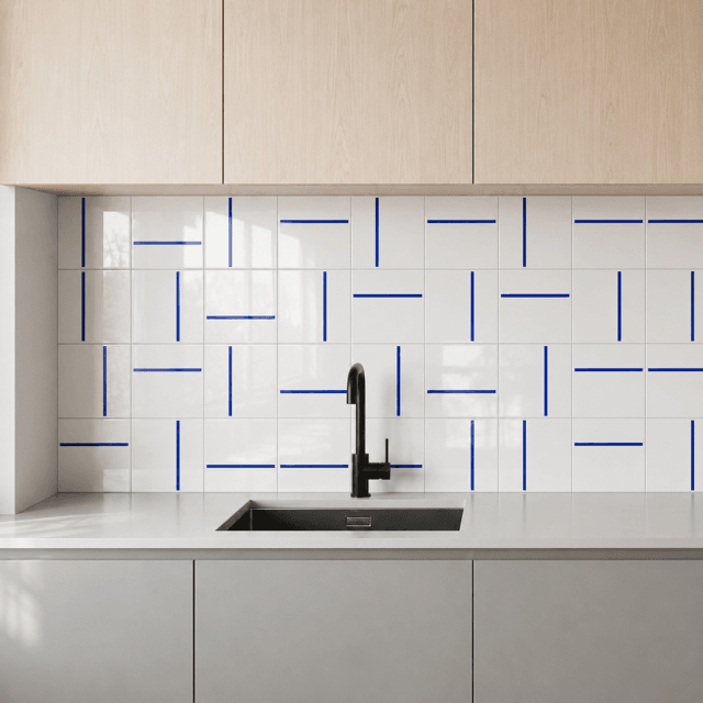 Azulejo Traço Decor Lines - Azul Bic