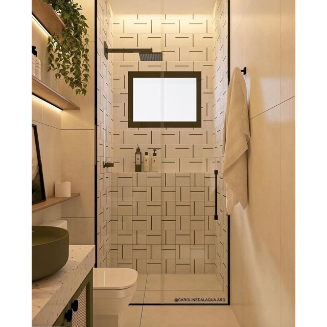 Azulejo Decor Lines com Traço Preto