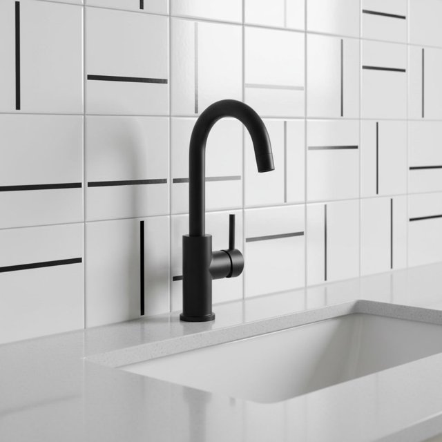 Azulejo Decor Lines com Traço Preto