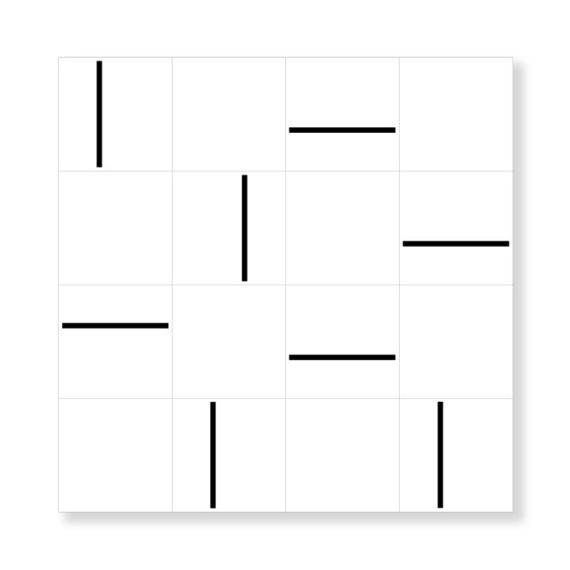 Painel Decor Lines 05 - Azulejo Decor Lines Preto e Branco Liso 