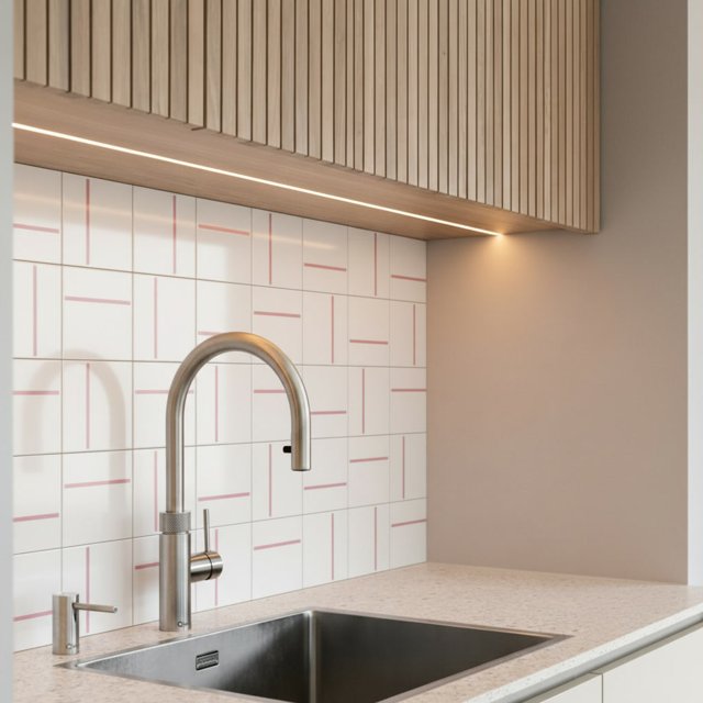 Azulejo Traço Decor Lines - Rosa