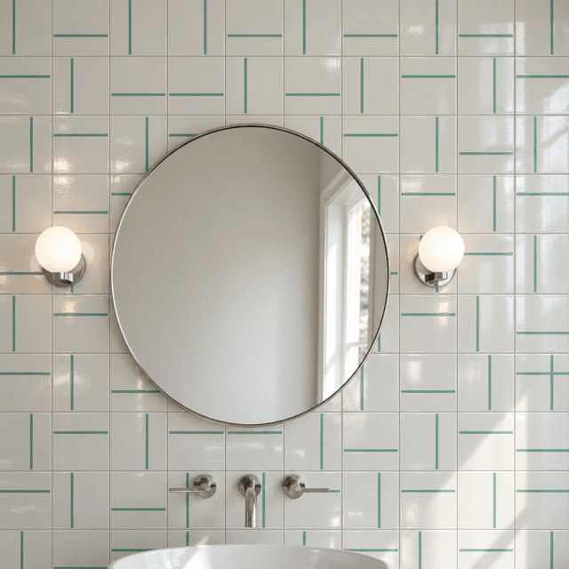 Azulejo Traço Decor Lines - Verde Menta