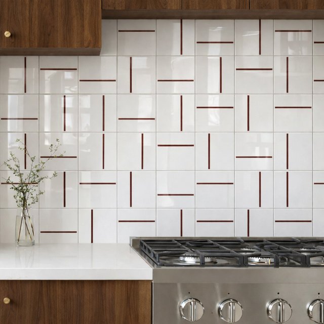 Azulejo Traço Decor Lines - Vinho 
