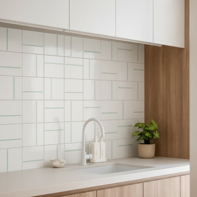 Azulejo Traço Decor Lines - Verde Claro