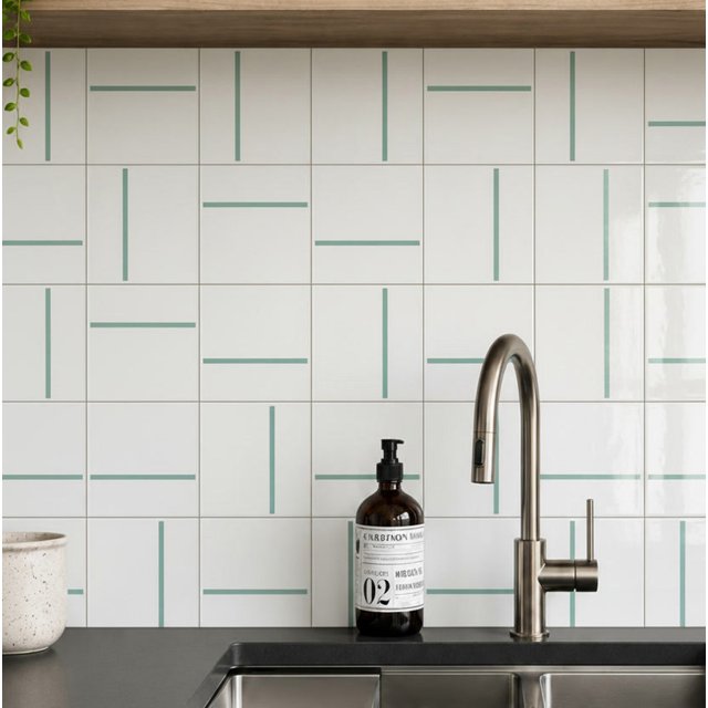 Azulejo Traço Decor Lines - Verde Menta