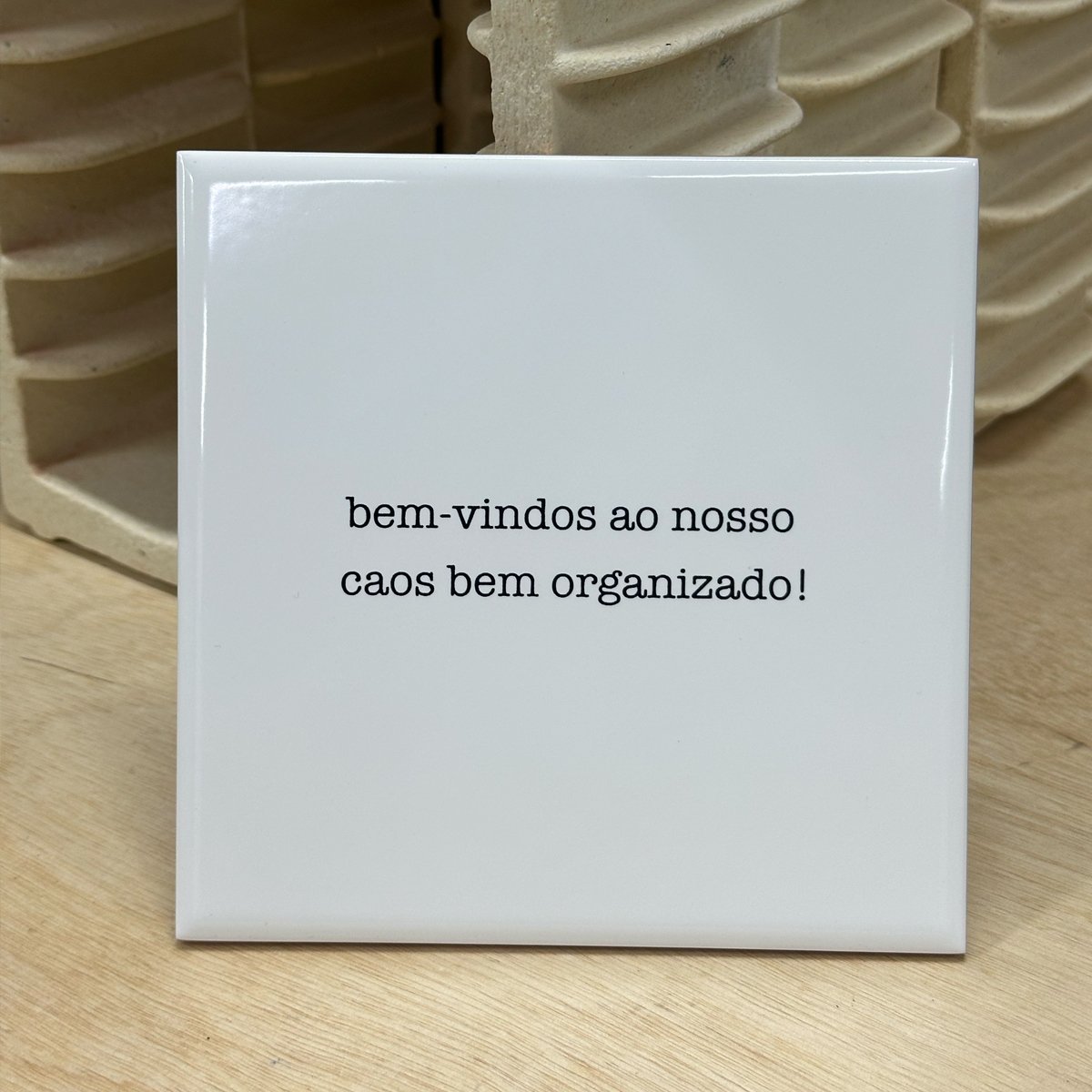 Frase aplicado em ambiente — TAI Azulejos