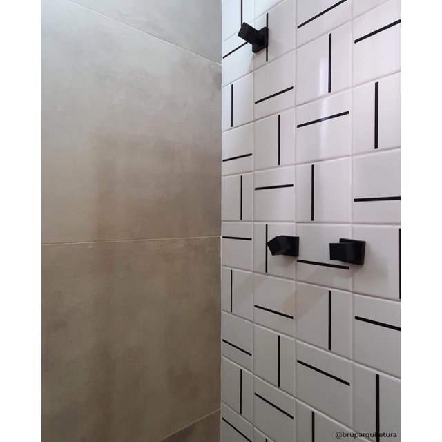 Azulejo Decor Lines com Traço Preto