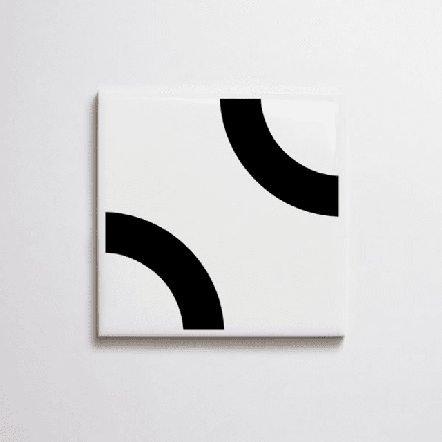 Azulejo Lyra - Preto 