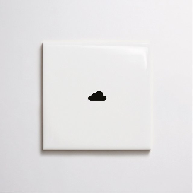 Azulejo Tuini Nuvem - Preto