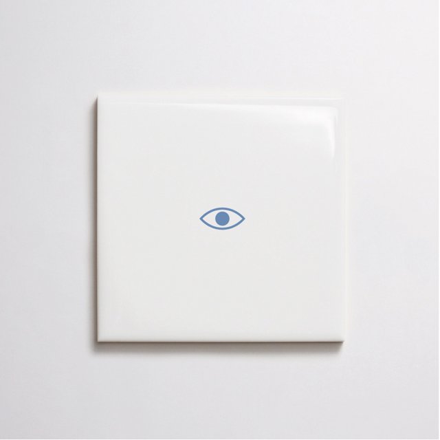 Azulejo Tuini Olho - Azul Médio