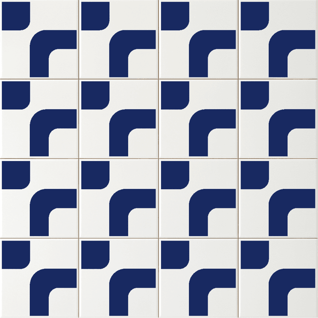 Azulejo Ollie - Azul Escuro