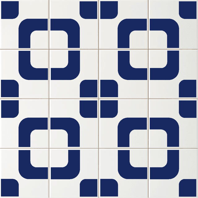Azulejo Ollie - Azul Escuro