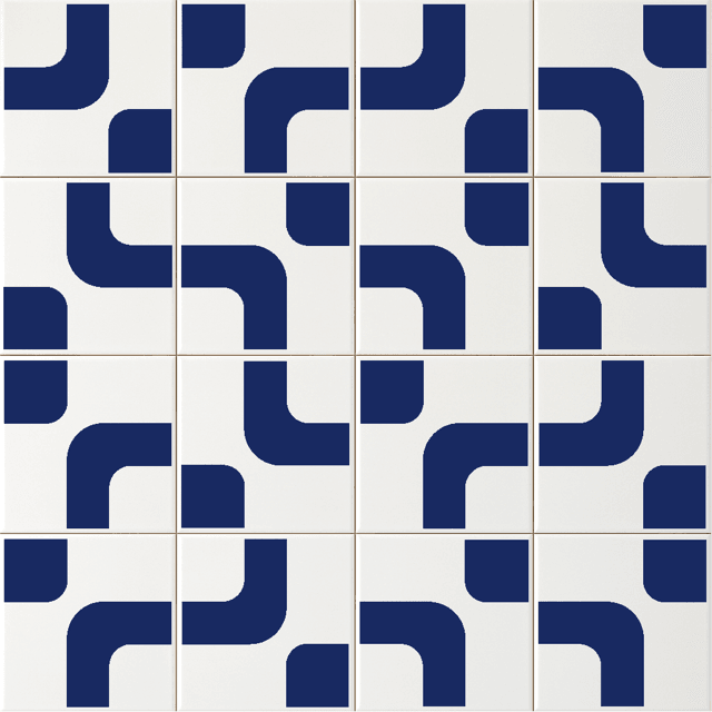 Azulejo Ollie - Azul Escuro