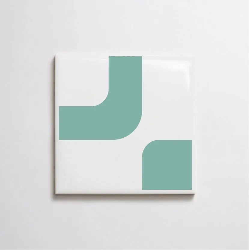 Painel Bonny Verde Menta aplicado em ambiente — TAI Azulejos