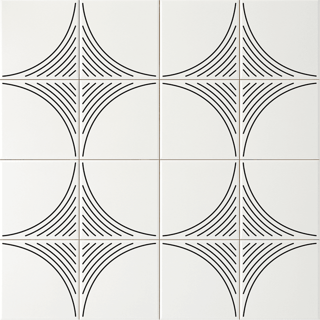 Azulejo Bela - Preto 