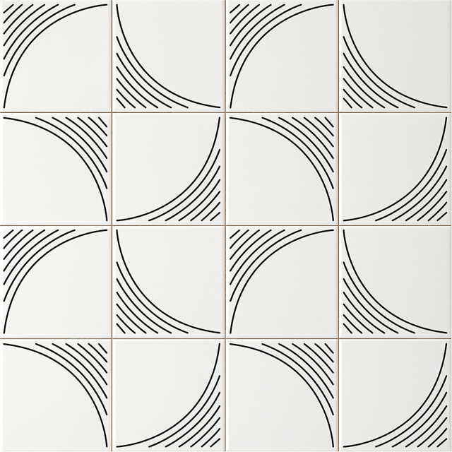 Azulejo Bela - Preto 