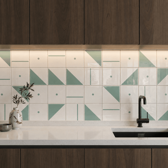 Azulejo Painel Astro - Verde Menta
