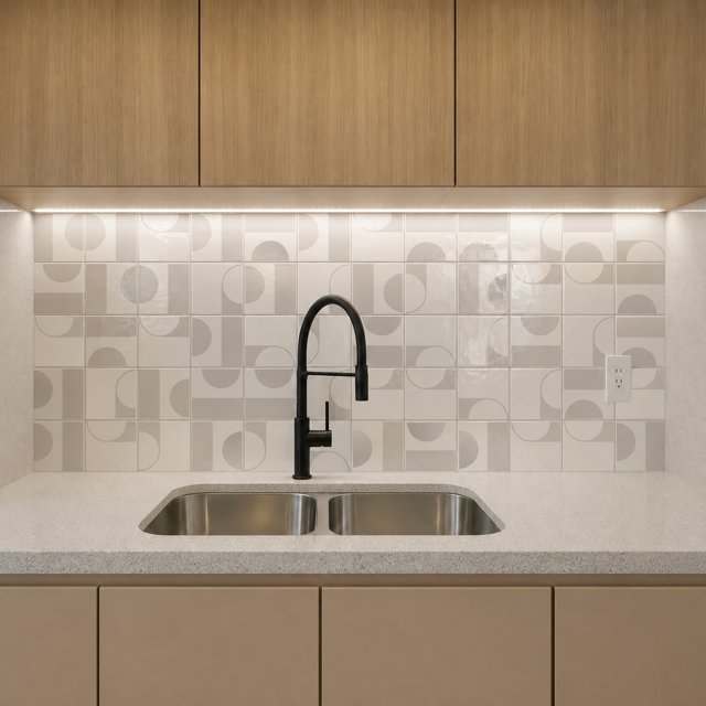 Azulejo Painel Bonny - Cinza