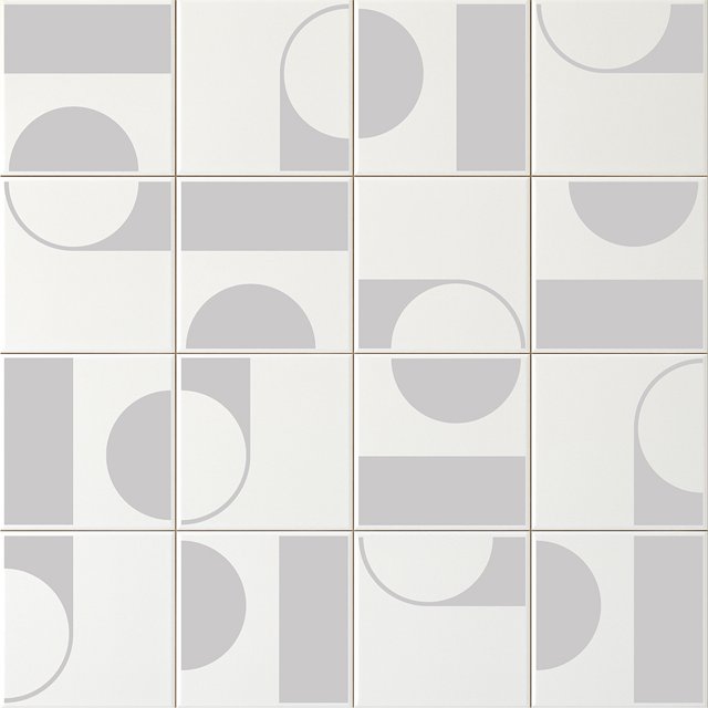 Azulejo Painel Bonny - Cinza