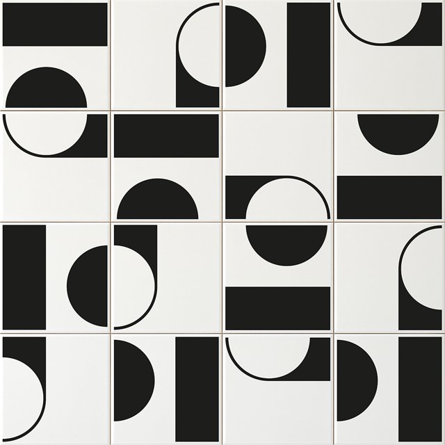 Azulejo Painel Bonny - Preto