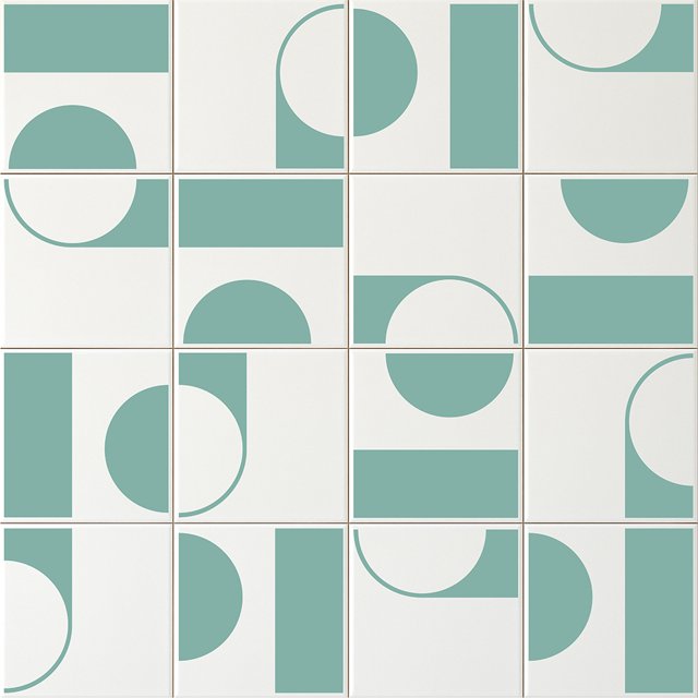 Azulejo Painel Bonny - Verde Menta