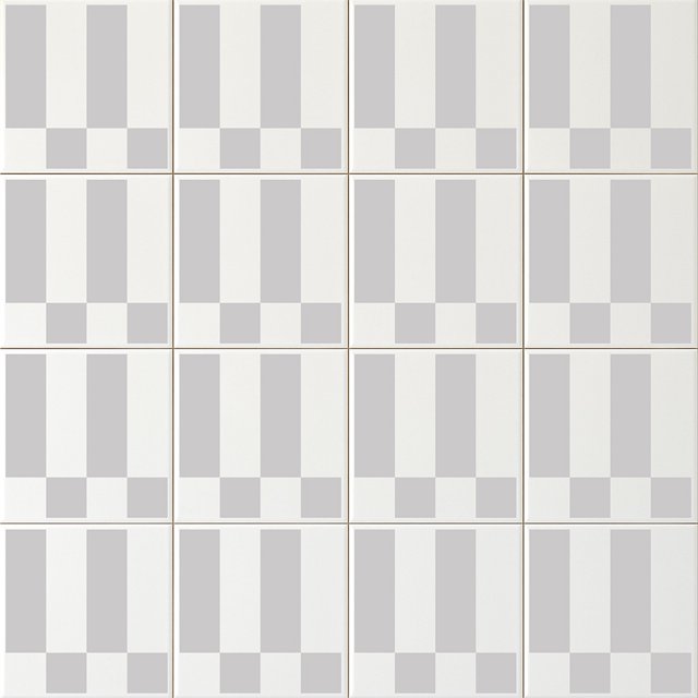 Azulejo Check Lines - Cinza