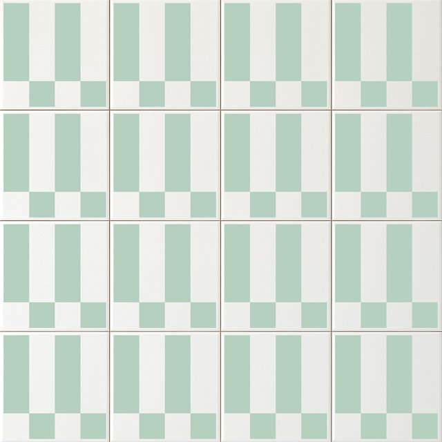 Azulejo Check Lines - Verde Claro