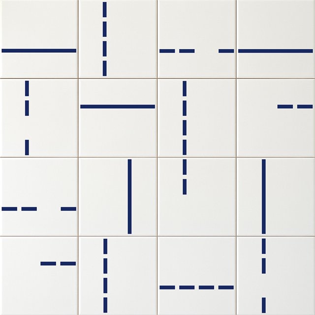 Azulejo Decor Lines 2 - Azul Escuro