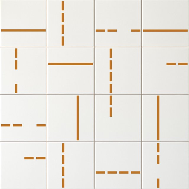 Azulejo Decor Lines 2 - Ocre
