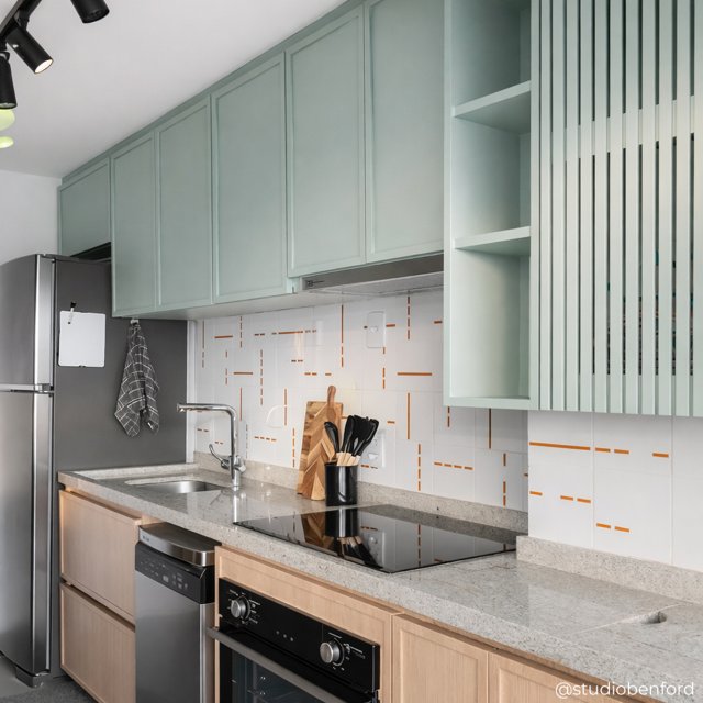Azulejo Decor Lines 2 - Ocre