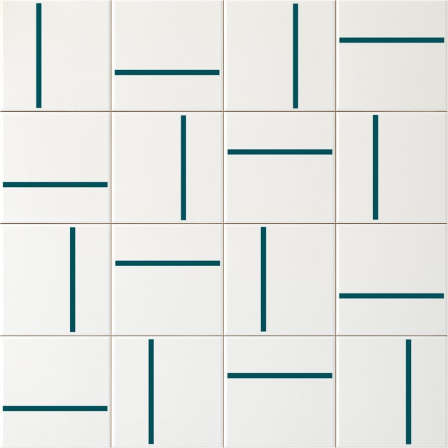 Azulejo Traço Decor Lines - Verde Petróleo
