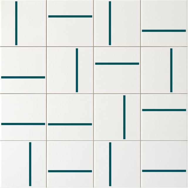 Azulejo Traço Decor Lines - Verde Petróleo