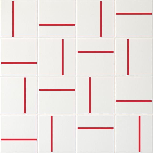 Azulejo Traço Decor Lines - Vermelho