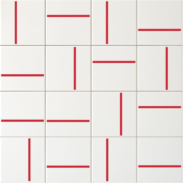 Azulejo Traço Decor Lines - Vermelho