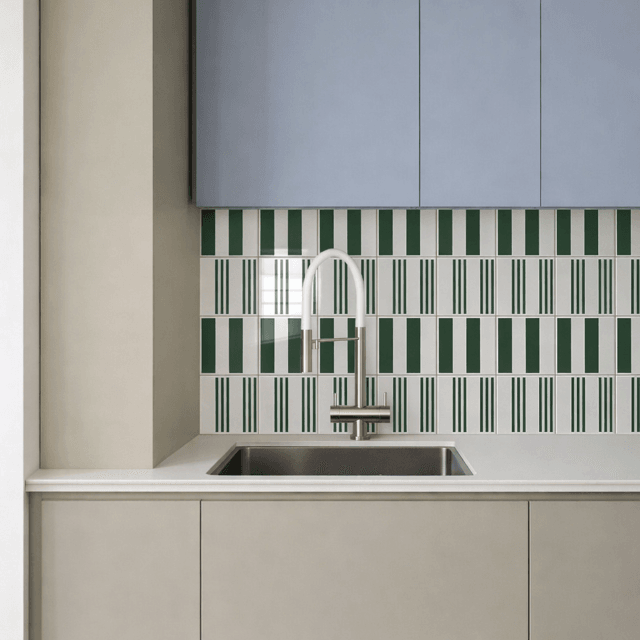 Azulejo Painel Pro Lines - Verde Escuro