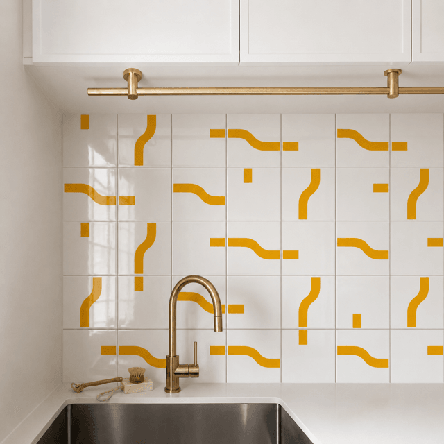Azulejo Painel Estação - Amarelo