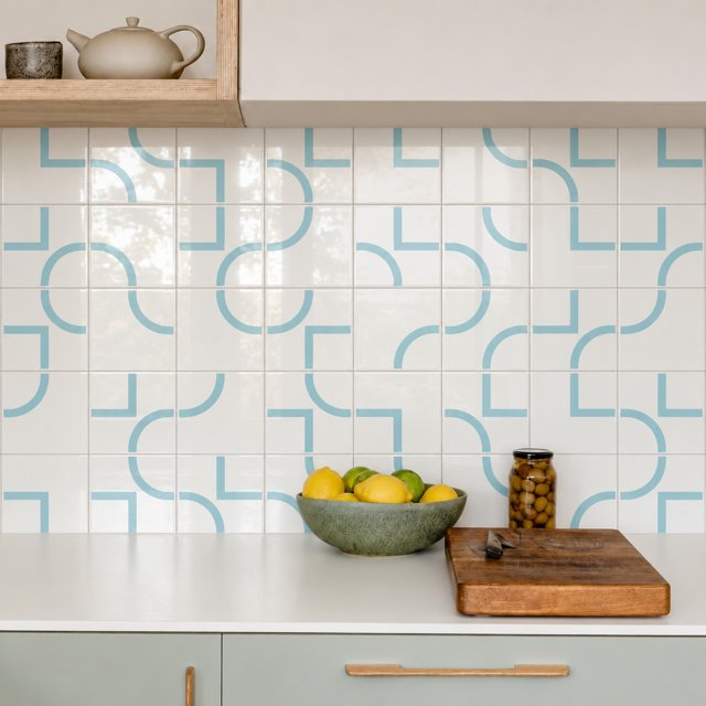 Azulejo Painel Forma - Azul Céu 