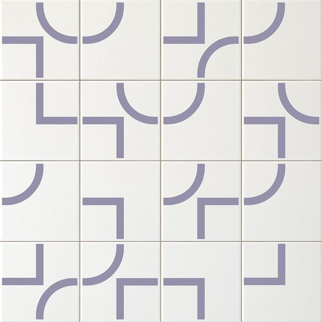 Azulejo Painel Forma - Lilás