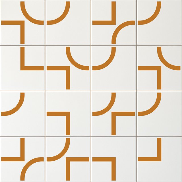 Azulejo Painel Forma - Ocre