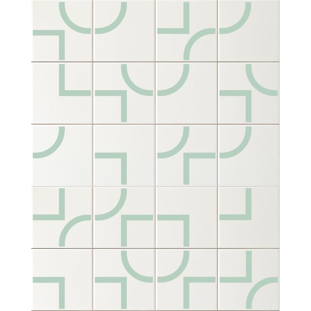 Azulejo Painel Forma - Verde Claro
