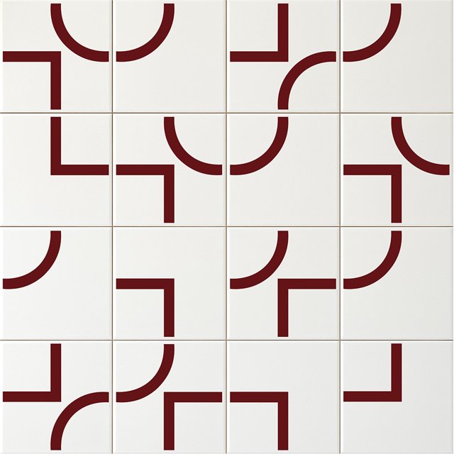 Azulejo Painel Forma - Vinho