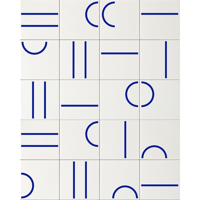 Azulejo Painel Kimi - Azul Bic 