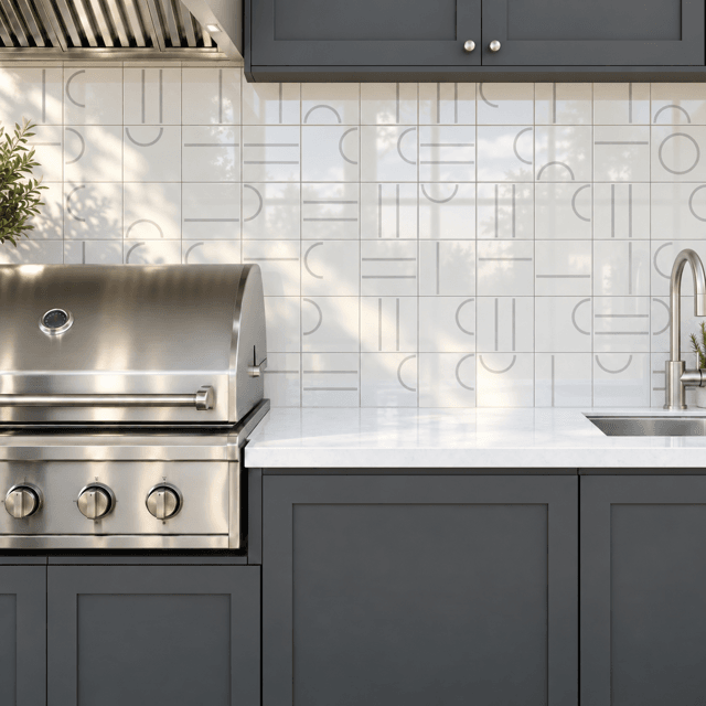 Azulejo Painel Kimi - Cinza 